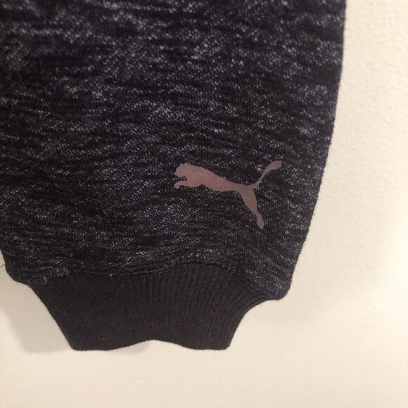 Puma Original Sportswear Boys Jogger Sweatpants Black Size 4 Gold Lettering - Picture 7 of 7